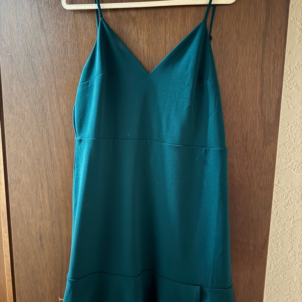 Elegant Teal Sleeveless Dress